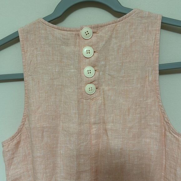 NWT J. Crew Linen Sleeveless Peach Dress size XXS - Picture 7 of 8